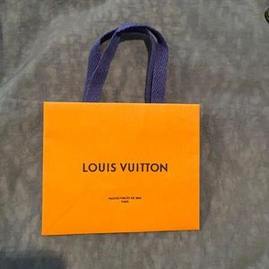 Louis Vuitton orange shopping bag